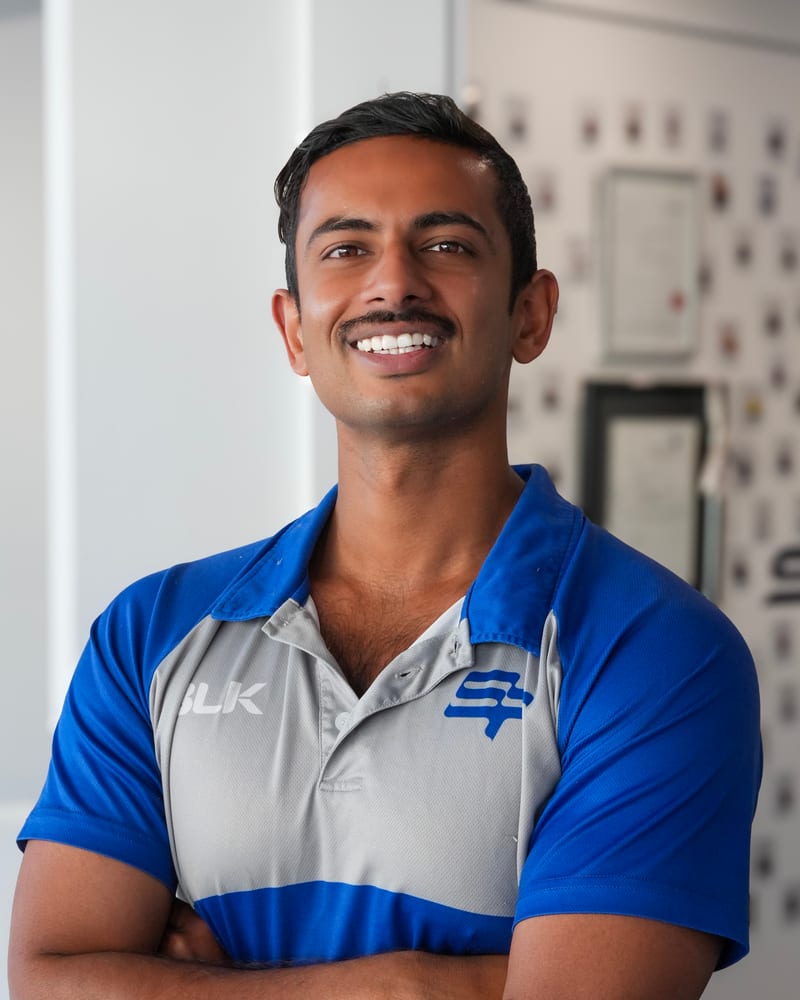Shash Sharma, senior physiotherapist at SportsFit Five Dock