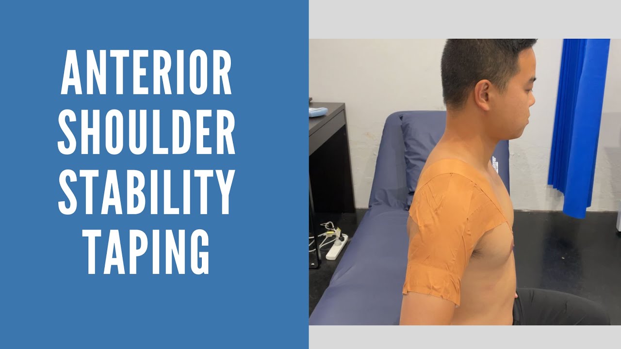 Anterior shoulder stability taping